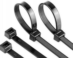 OPASKI KABLOWE ZACISKOWE TRYTYTKI CZARNE UV 9x1000mm 10szt