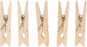Klamerki drewniane MINI spinacze żabki 25mm 50szt