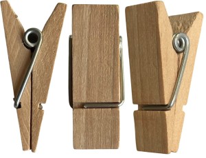 Klamerki drewniane MINI spinacze żabki 36mm 10szt