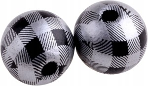 Korale kulki drewniane rękodzieło kratka 16mm 5szt