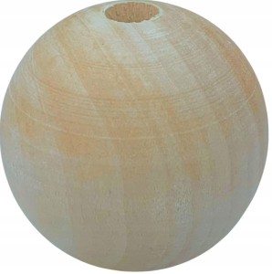 Koraliki Drewniane Surowe Kula Makramy 40mm 10szt