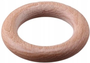 Drewniane kółko do MAKRAMY Karnisza BUK 120mm 1szt