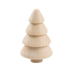 Choinka drewniana figurka dekoracja świąteczna DIY