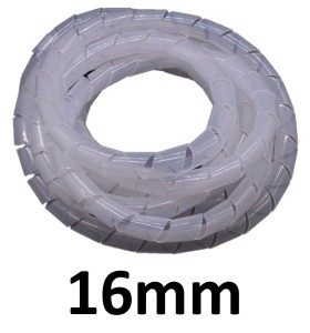 Spiralna maskownica organizator kabli 16mm 5m