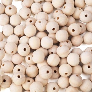 Korale kulki drewniane DIY rękodzieło 10mm 500szt