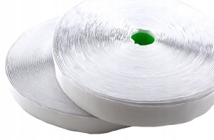 Rzep z taśmą samoprzylepną do moskitiery BIAŁY 30mm 1m