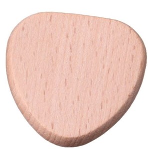Krążek dysk serce drewno buk brelok 40mm DIY Rękodzieło 3szt